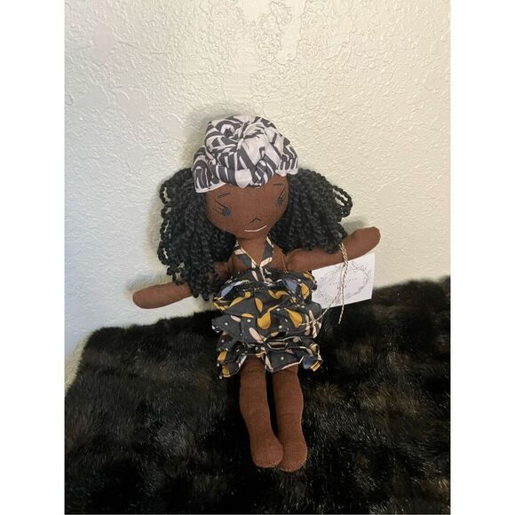 Harperiman 14'' Plush  Handmade Linen Doll-Petite Collection - RAE - Picture 1 of 4